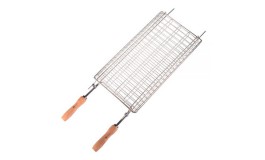 Grelha Dupla Cromada 70 x 35cm