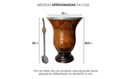 Cuia Mate Chimarrão Tradição Gaúcha Kit Com Bomba