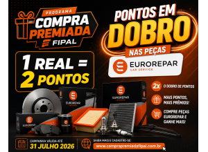 PONTOS EM DOBRO PEÇAS EUROREPAR